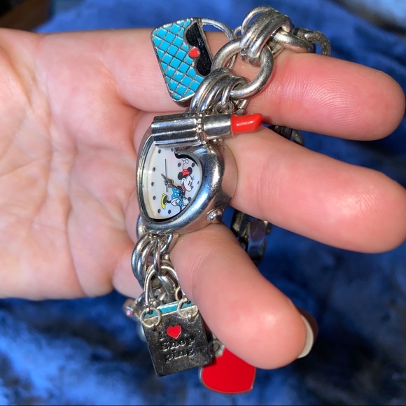 Minnie Mouse Chain Link Charm Watch~ PB4 - Picture 2 of 5